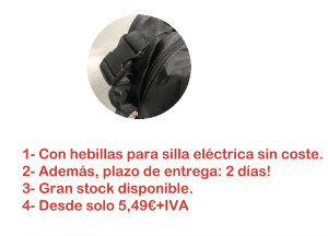 Hebilla especial sillas de ruedas electricas