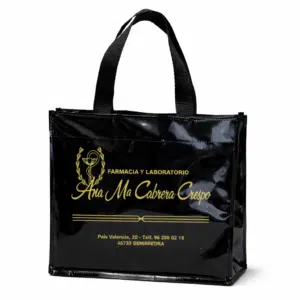 bolsa pvc charol negra 12-1808pvc