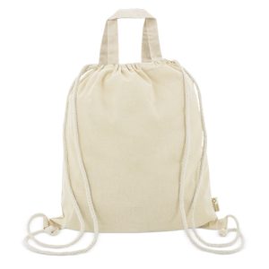 mochila bolsa color crudo para publicidad