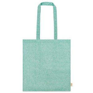 Bolsa de algodón color verde.