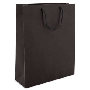 bolsa de carton elegante color negro