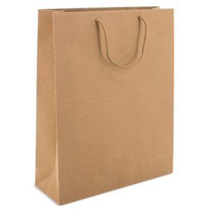bolsa de carton elegante color crudo