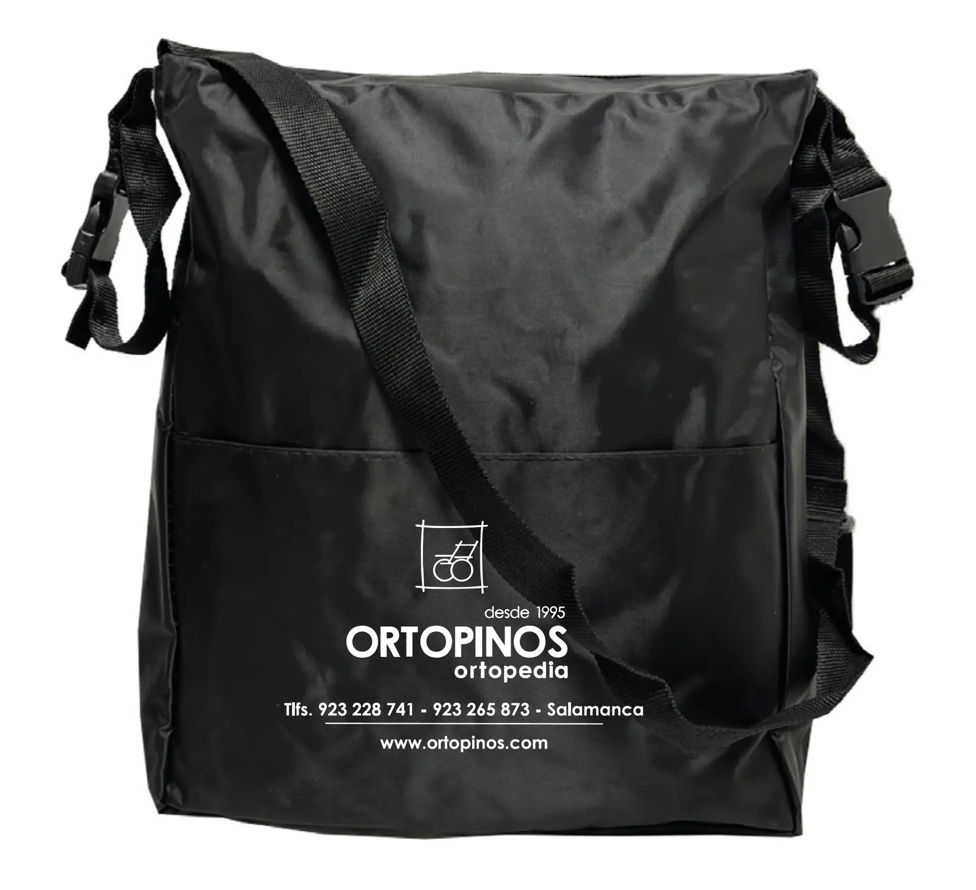 Mochila economica adaptada a sillas de ruedas stock